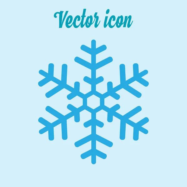Icône Flocon Neige Décoration Nouvel Tout Pour Célébrer Nouvel Noël — Image vectorielle