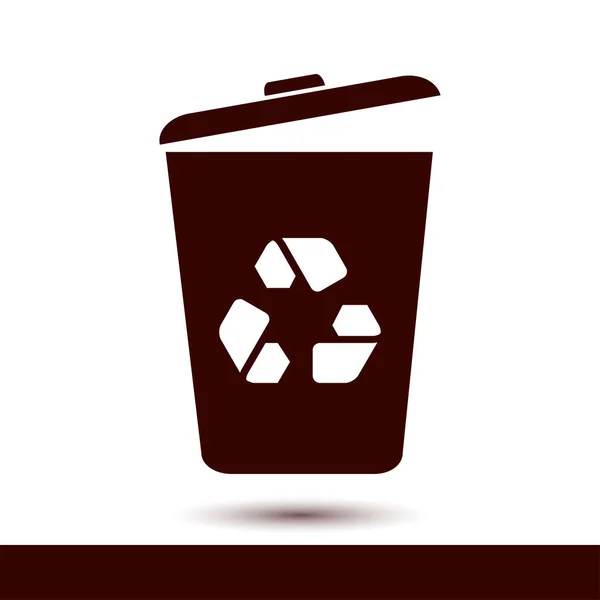 Trash Can Icon Delete Move Trash Clear Disk Space Vector — Stock Vector