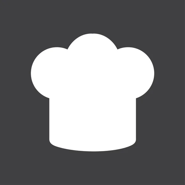 Chef Sombrero Signo Icono Sombrero Símbolo Cocina — Archivo Imágenes Vectoriales