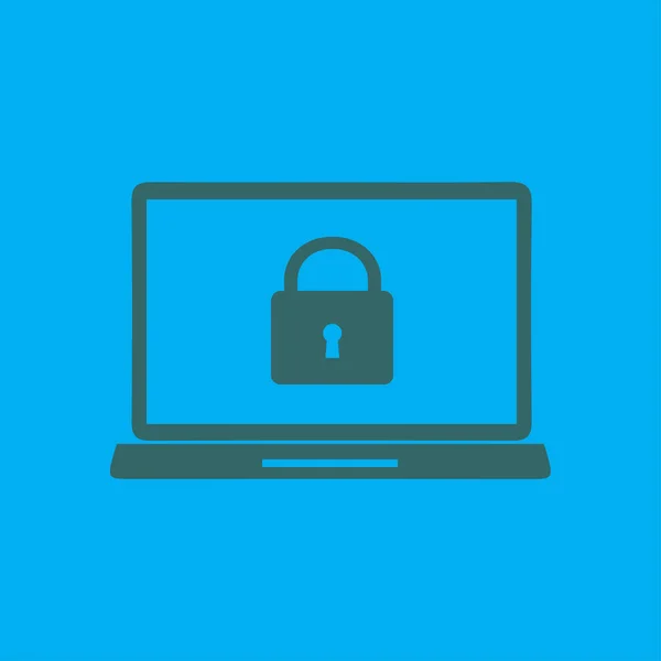 Ícone Conceito Segurança Internet Símbolo Identificação Protecção — Vetor de Stock