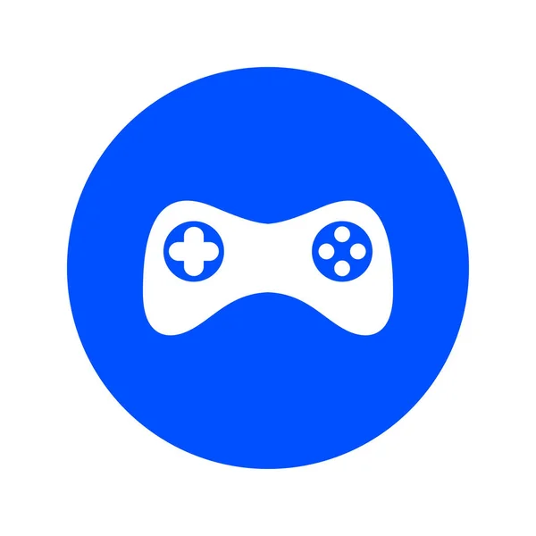 Gamepad Pictogram Vector Platte Ontwerpstijl Joypad Symbool — Stockvector