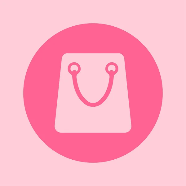 Shopping Bag Icon Boutique Shopping Symbol Flat Design — Stock Vector
