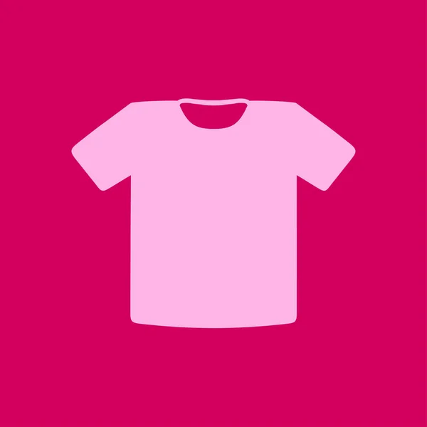 Shirt Teken Pictogram Kleding Symbool Platte Ontwerpstijl — Stockvector