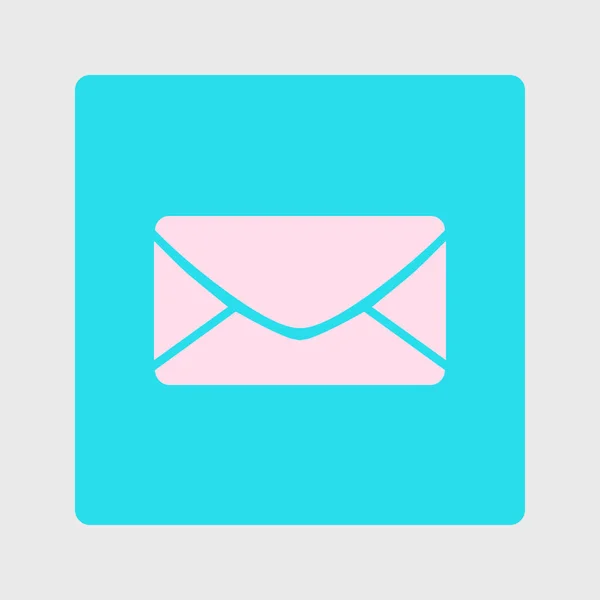 Flaches Symbol Des Letter Mail Symbols Vektorsymbol — Stockvektor