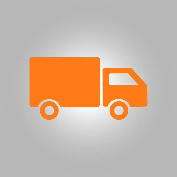 Icono Señal Camión Entrega Cargo Van Símbolo Envíos Entrega Gratuita — Vector de stock