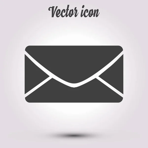 Icône Plate Lettre Icône Courrier Symbole Vectoriel — Image vectorielle