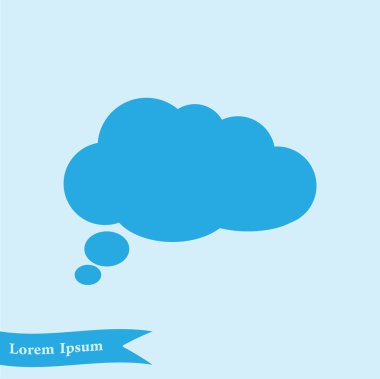 Sohbet düz Icon.Badge tartışma, diyalog, yazışma karakter.