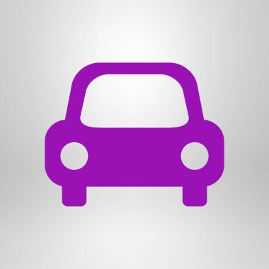Araba simgesi. Renk vektör illüstrasyonu