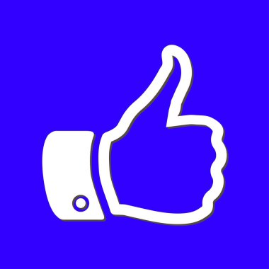 Simge gibi. El parmak tabela. Sembol başparmak. Düz tasarım stili. 