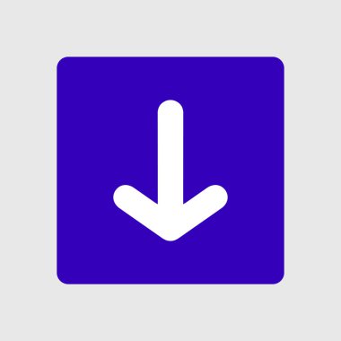 Ok simgesi. Kara navigasyonu için işaretçi yönünü.