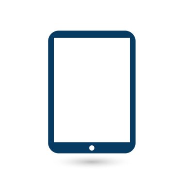 Modern dijital tablet Pc simgesi. Düz tasarım simgesi. 
