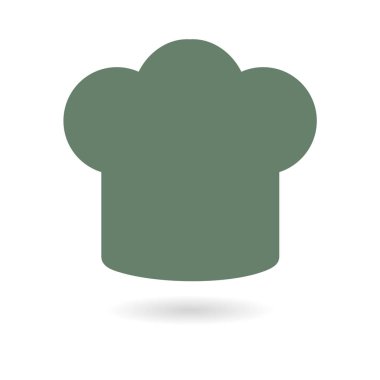 Chef şapka işareti simgesi. Şapka pişirme sembolü.