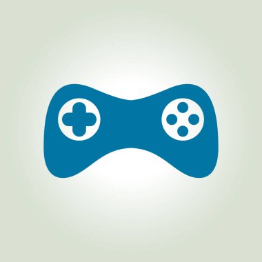 Gamepad simgesi. Vektör. Düz tasarım stili. Joypad sembolü.