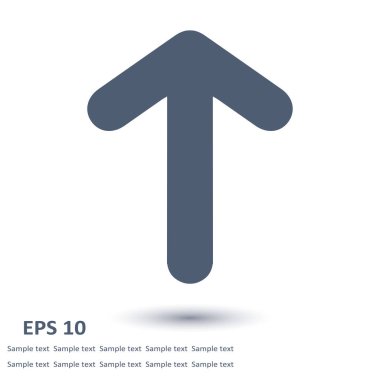 Ok simgesi. Kara navigasyonu için işaretçi yönünü.