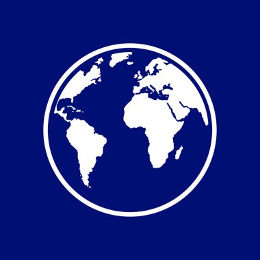 Küre simgesi. Dünya gezegeninde seyahat. Dünya çapında seyahat.