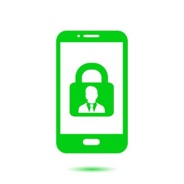 Internet güvenlik kavramı simgesi. Kimlik ve koruma simgesi.