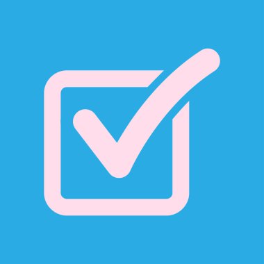 Kontrol listesi simgesi. Kutu işaretinde işaretle.