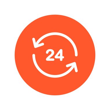 Saat saat etrafında bir gün simgesini açın. Rozet-saat çalışma süresi.