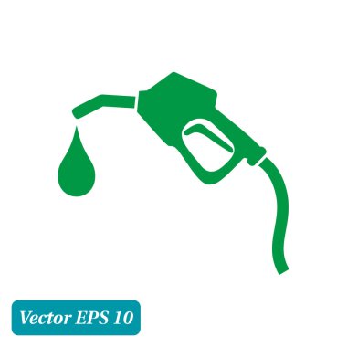 benzin pompa meme, vektör çizim basit simgesi