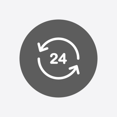 Saat saat etrafında bir gün simgesini açın. Rozet-saat çalışma süresi.