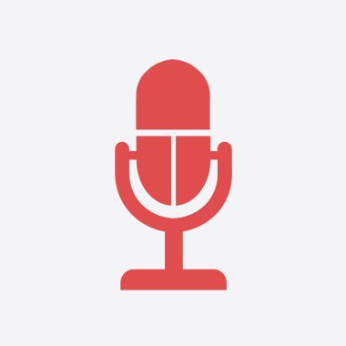 Hoparlör simgesi. Canlı müzik işareti. Düz tasarım stili. 