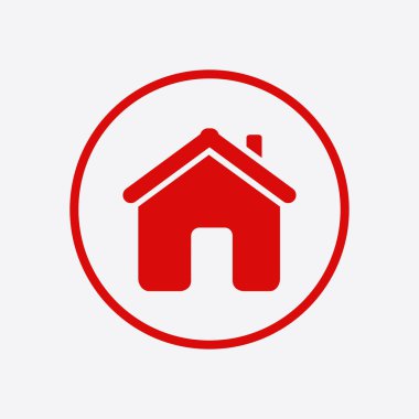 Düz tasarım stili vektör ev simgesini.