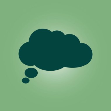 Sohbet düz Icon.Badge tartışma, diyalog, yazışma karakter.