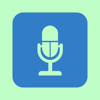 Hoparlör simgesi. Canlı müzik işareti. Düz tasarım stili. 