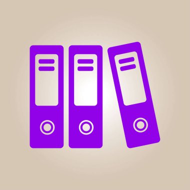 Evrak ve belgeler Office klasörler. Arşiv klasör simgesi. 