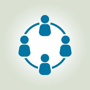 İletişim kavramı, vektör çizim basit simgesi