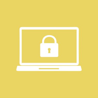 Internet güvenlik kavramı simgesi. Kimlik ve koruma simgesi.