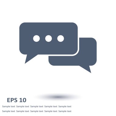 İletişim vektör çizim simgesi. Düz tasarım stili.