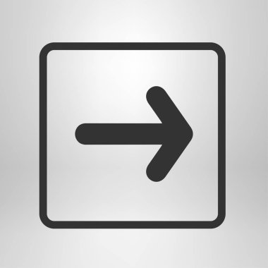 Ok simgesi. Kara navigasyonu için işaretçi yönünü.