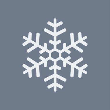 Kar tanesi simgesi. Yılbaşı Dekorasyonu. Tüm Noel ve yeni yıl kutlamak için.