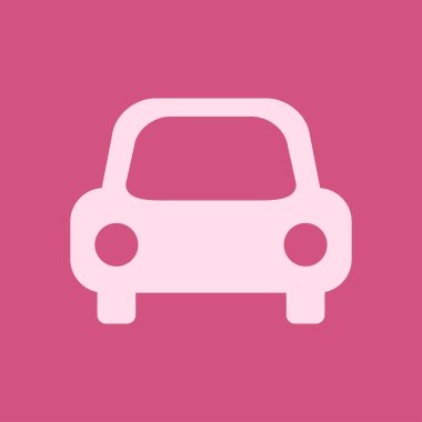 Taşıma simgesi. Araba işareti. Teslimat taşıma sembolü.