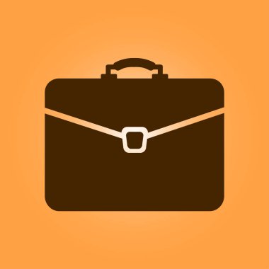 Evrak çantası ikonu, vektör illüstrasyonu. düz tasarım biçimi. 
