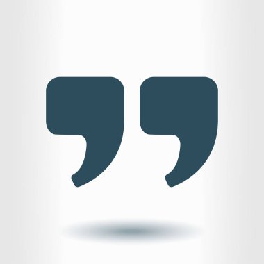 Konuşma simgesini. İletişim sembolü. Sohbet alıntı işareti.