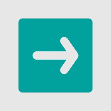 Ok simgesi. Kara navigasyonu için işaretçi yönünü.