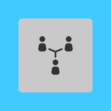 İletişim kavramı, vektör çizim basit simgesi