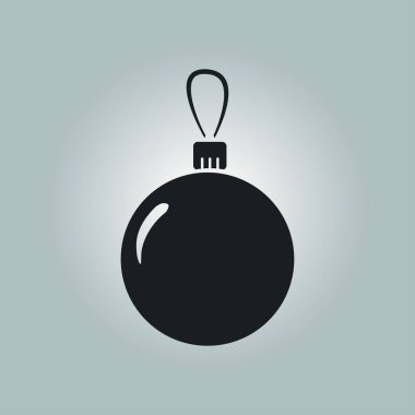 Noel topları simgesi. Yılbaşı Dekorasyonu. Tüm Noel ve yeni yıl kutlamak için.