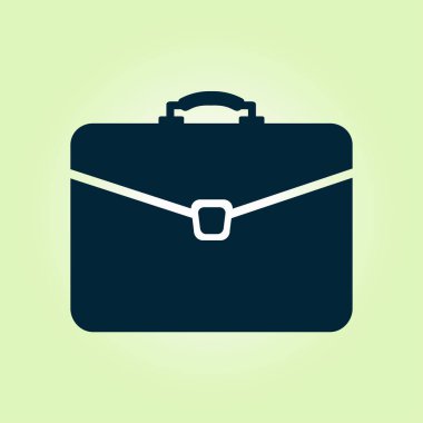 Evrak çantası ikonu, vektör illüstrasyonu. düz tasarım biçimi. 