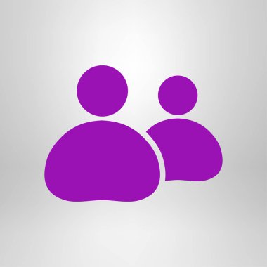 Soyut sosyal işaret simgesi. Düz vektör çizimi