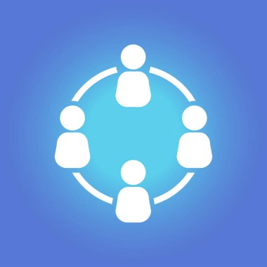 İletişim kavramı, vektör çizim basit simgesi