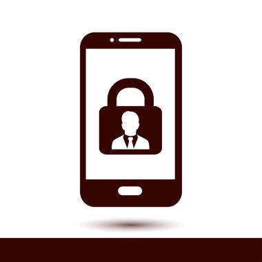 Internet güvenlik kavramı simgesi. Kimlik ve koruma simgesi.