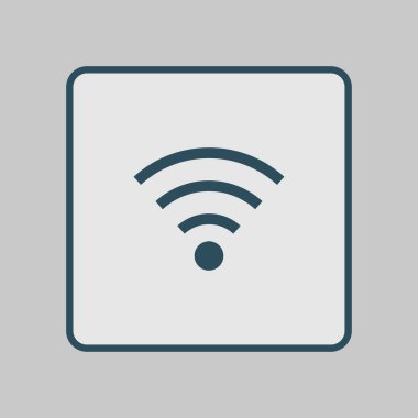 WiFi sembolü. Vektör kablosuz ağ kutsal kişilerin resmi. Düz tasarım stili.