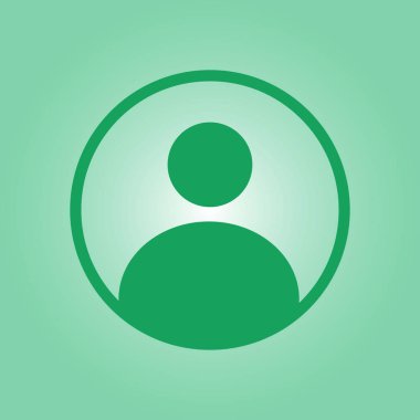 Bağlantı işareti. Kullanıcı işareti simgesi. Kişi sembolü. İnsan avatar. Düz stil. 