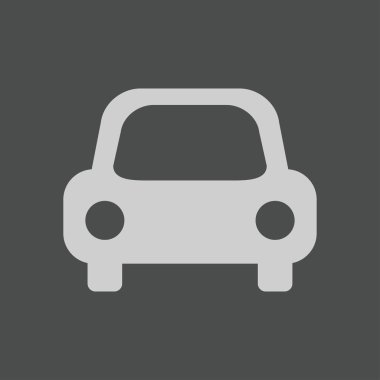 Araba simgesi. Renk vektör illüstrasyonu