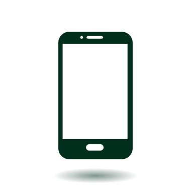 Smartphone simge vektör Illustration. Düz tasarım stili. 