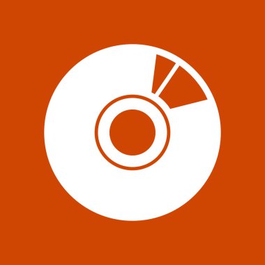 CD veya Dvd simgesini. Kompakt disk erkek. Düz tasarım stili.