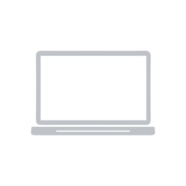 Laptop, vektör çizim basit simgesi